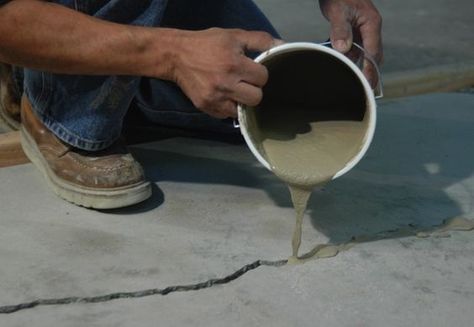 Concrete needs no ongoing maintenance. But occasionally it needs repair, particularly after years of hard use or weather exposure. Fortunately, now the average handy homeowner can handle those fixes himself, saving the cost of a contractor, thanks to advanced concrete repair products. Here's how it all works. Cement Repair, Concrete Repair Products, Cracked Concrete, Grass Growing, Driveway Repair, Concrete Repair, Cement Patio, Concrete Resurfacing, Easy Home Improvement