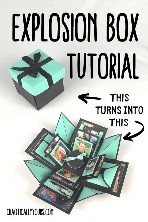 Photo Box Diy, Diy Exploding Box, Explosion Box Tutorial, Exploding Gift Box, Christmas Diy Kids, Exploding Box Card, Asparagus Recipes, Thanksgiving Side, Origami Box