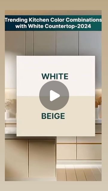 Afnan International on Instagram: "🎨✨ Discover the ultimate kitchen color combinations that perfectly complement a white countertop! Transform your space with these trending hues and elevate your kitchen’s style. Which combo is your favorite? 💬👇

#KitchenDesign #HomeDecor #InteriorDesign #KitchenInspo #ColorTrends #ModernKitchen #HomeImprovement #WhiteCountertops #KitchenRemodel #KitchenGoals #KitchenStyle #HomeMakeover #InteriorStyling #DreamKitchen #KitchenIdeas #TrendyKitchen #DecorInspiration #HouseBeautiful #ColorCombos #DesignInspo #KitchenVibes #RenovationProject #HomeRenovation #KitchenDetails #StylishHome #BeautifulInteriors #DesignGoals #KitchenTrends #HomeInspo #instahomedecor" Trending Colour Combinations, Kitchen Colour Combination 2024, Kitchen Colors 2024, Kitchen Interior Colour Combination, Kitchen Color Combos, White Kitchen Countertops, Kitchen Colour Combination, Best Kitchen Colors, Kitchen Colour