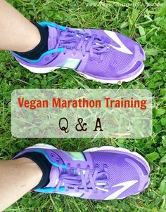 Vegan Marathon Training Q & A - most frequently asked questions with answers from my experience of training for Rock'n'Roll Seattle Marathon! Plus, there's a bonus at the end - tips from the readers of Vegan Runner Eats on how to make your own all-natural, plant-based fuel for long runs and races! Runner Diet, Half Marathon Training Schedule, Vegan Runner, Questions With Answers, Bodybuilding Nutrition, I Love To Run, Vegan Athletes, Race Training, The Marathon