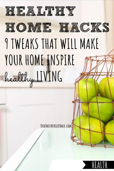 Struggling to improve your health? Here are 9 healthy home hacks…tiny tweaks…you can make to your home to counteract negative influences and inspire you! | healthy house design | healthy home interior design | healthy home decor interior design | health hacks for women | health hacks tips | health hacks losing weight | home hacks diy | home hacks why didn't we think of that | home hacks diy lifehacks | home hacks organization | healthy living tips | healthy living aesthetic | healthy lifestyle Healthy Hacks Tips, Home Hacks Diy, Diy Home Hacks, Living Aesthetic, Saving Money Frugal Living, Healthy Activities, Health Hacks, Staying Fit, Women Health