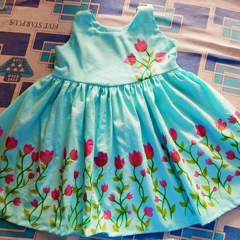 Fabric paint work...💙❤️ Customize any colour and size..🤗 DM for more details.. Contact.03047449213 #fabricpainting #outfitideas #formalwear #eiddress #eidcollection #westcoast #trending #boyscollection #islamabad #uk #usa #instagram #partywear #Multan #partyideas #paintwork #rawalpindi #islamabad #craftdress #crafting #kidswears #tiktokers #kpk #sindh #handmadework #handcrafted #Multan #Lahore #kidswears #boysdress @everyone Small Frocks, Girls Frocks, Cotton Frocks, Dress Painting, Fabric Paint Designs, Long Frock, Dress Book, Baby Frock