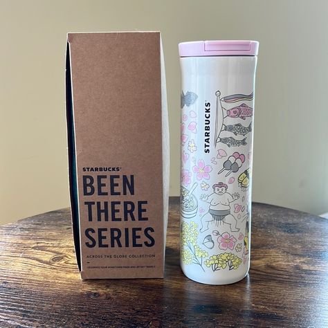 Qty: 1, 2023 Starbucks Japan Cherry Blossom Been There Series Stainless Steel Thermos 16oz/473ml -New With Box And Instructions. Only Took Out Of The Box To Take Photos. Smoke Free Home. Thanks For Looking! Japanese Starbucks, Japan Cherry Blossom, Stainless Steel Thermos, Starbucks Venti, White Mermaid, Starbucks Logo, Green Logo, Starbucks Tumbler, Holiday Red