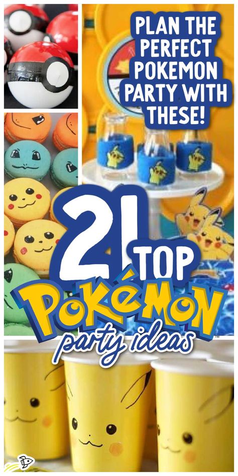 Pokémon Birthday Party, Pokemon Party Invitations, Pokemon Party Games, Pokemon Party Favors, Pokemon Party Decorations, Pokemon Themed Party, Pokémon Birthday, Pokémon Party, 7th Birthday Party Ideas