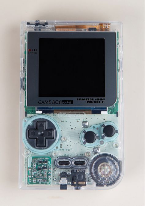 Clear Gameboy, Cyberpunk Items, 90s 2000s Aesthetic, Handheld Video Games, Game Girl, Background Pics, Gameboy Color, Frutiger Aero, 2000s Aesthetic