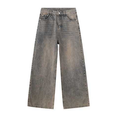 Male Trousers, Wide Leg Denim Pants, Retro Pants, Baggy Style, Fall Outfits Men, Simple Tees, Washed Denim, Denim Trousers, Wide Leg Denim