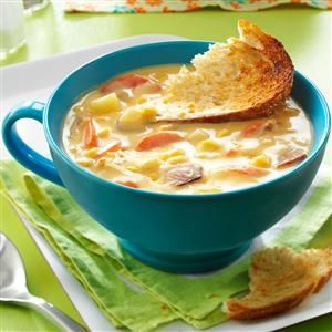 Cheesy Corn Chowder, Ham Chowder, Potato Chowder, Cheesy Corn, Corn Chowder Recipe, Chowder Recipe, Stone Soup, Asparagus Soup, Corn Chowder