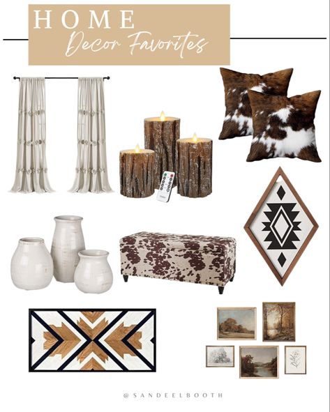 Home decor must haves Southwest Farmhouse Decor Bedroom, Modern Midwestern Decor, Modern Southwest Decor Southwestern Style Living Rooms, Modern Ranch Dining Room, Western Chic Bedroom Decor, Modern Western Office Decor, Feminine Western Decor, Boho Western Decor Living Room, Amazon Western Decor