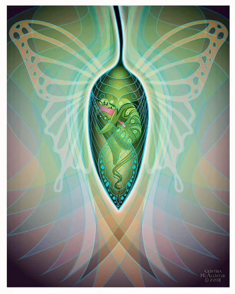 Metamorphosis Art, Butterfly Metamorphosis, Dna Code, Wealth Dna Code, Psy Art, Wealth Dna, Chakra Balancing, Stencil Painting, Surreal Art