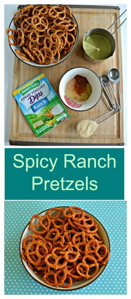 Paleo Peach Muffins, Pretzels Seasoned, Spicy Ranch Pretzels, Spicy Pretzels, Ranch Pretzels, Seasoned Pretzels, Spicy Ranch, Banana Bread Cookies, Healthy Pumpkin Pies