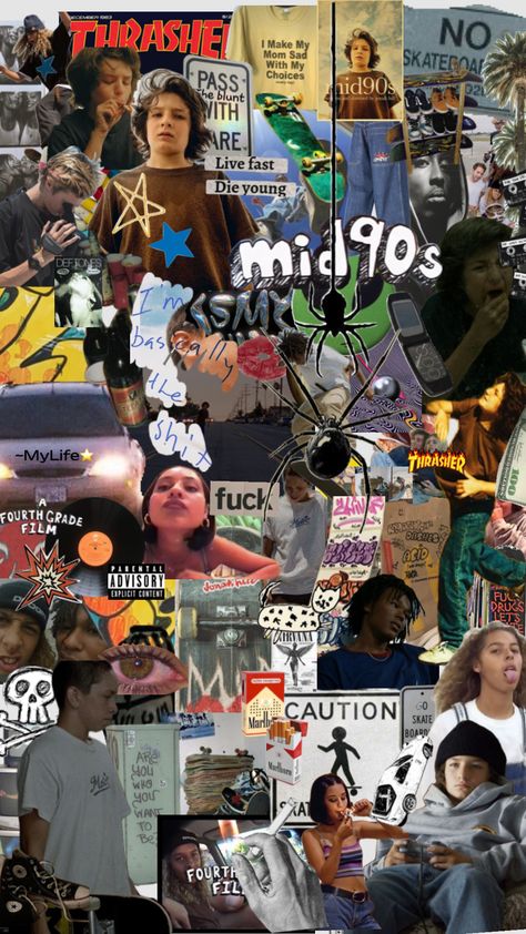 Mid90s🙈 #mid90smovie #mid90s #movies Skateboard Aesthetic Wallpaper Vintage, Skater Wallpaper, Mid90s Aesthetic, Mid 90s Aesthetic, Mid 90/, Skate Vibes, Skateboard Aesthetic, Album Artwork Cover Art, 90s Wallpaper