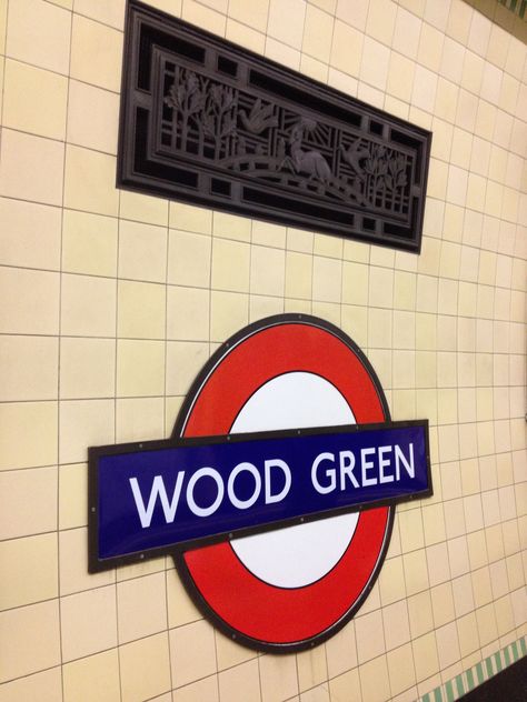 WOOD GREEN TUBE STATION | WOOD GREEN | HARINGEY | LONDON | ENGLAND: *London Underground: Piccadilly Line* Wood Green London, London Underground Stations, London Tube, Happy Stuff, Famous Castles, England London, London Landmarks, Tube Station, Luxury London