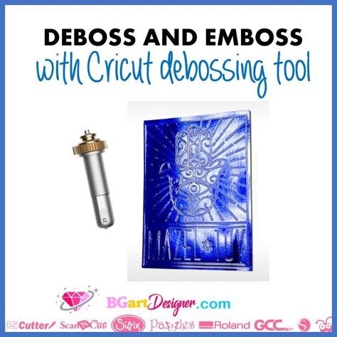 Emboss With Cricut Maker, Debossing With Cricut Maker, Cricut Embossing Tool, Cricut Debossing Projects, Debossing With Cricut, Embossing With Cricut, Cricut Debossing, Embossing Without A Machine, Cricut Embossing