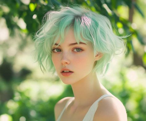 6+ Soft Pastel Hair Color for Short Hair with a Subtle Charm • 333+ Inspiring Lifestyle Ideas Ice Blue Hair Short, Hair Color For Short Hair, Color For Short Hair, Pastel Hair Color Ideas, Ice Blue Hair, Mint Green Hair, Lavender Hair Colors, Color Ideas For Short Hair, Inspiring Lifestyle