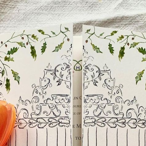 Hanya Carter on Instagram: "One of my favourite projects this year was this gatefold wedding invitation complete with wildflower meadow and oak leaves." Gatefold Invitation, Wildflower Meadow, Wedding 2024, Oak Leaves, My Favourite, Wedding Invitation, Wedding Styles, Wild Flowers, This Year