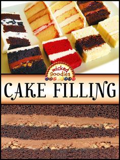 Layer Cake Filling, Different Types Of Cakes, Cake Filling Recipes, Cake Filling, Cakes And Desserts, Creative Cake Decorating, Salty Cake, Cake Fillings, Layer Cakes