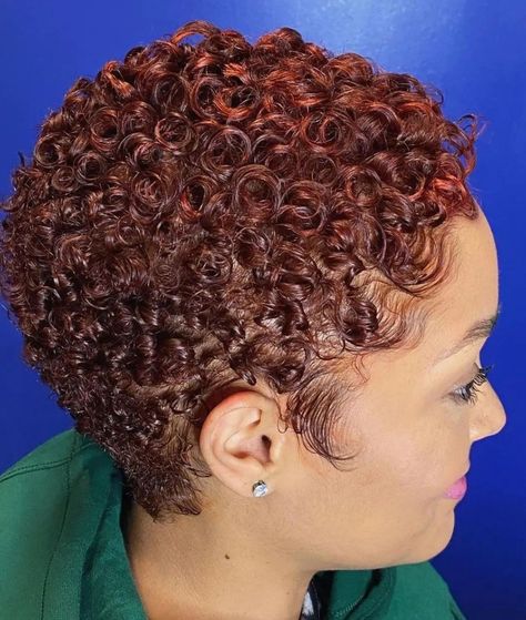 Curls For Black Women, Natural Haircuts For Black Women, Beautiful Short Hair, Big Chop Natural Hair, Natural Haircuts, Finger Waves Short Hair, Natural Hair Haircuts, Short Dyed Hair, Short Natural Haircuts