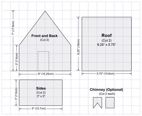 Template For Gingerbread House, Gingerbread House Template Measurements, Gingerbread House Templates Printable, Pattern For Gingerbread House, Gingerbread House Plans Templates, Gingerbread House Dimensions, Ginger Bread House Pattern, Templates For Gingerbread Houses Free Printable, Gingerbread Houses Template