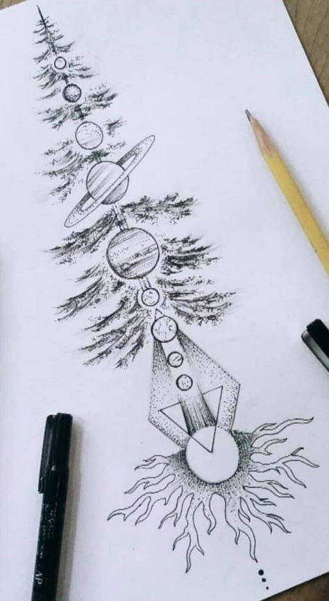 Planet Tattoo, Planet Tattoos, Drawing Hands, Tattoo Zeichnungen, Cat Tattoos, Inspiration Tattoos, Tiny Tattoo, Arrow Tattoo, Mandala Tattoo Design