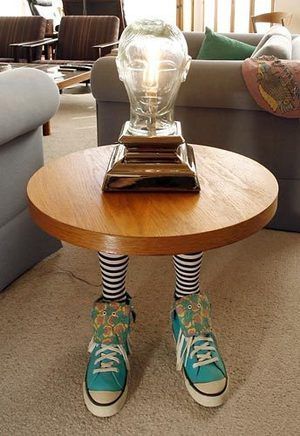 Weird End Table, Quirky Side Table, Mannequin Table, Mannequin Legs, Quirky Furniture, Weird Furniture, Mannequin Display, Whimsical Furniture, Funky Home Decor