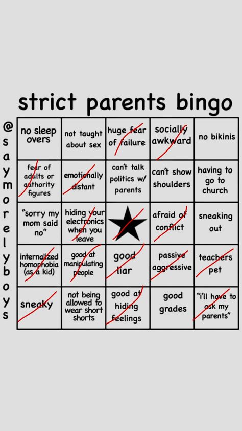 Strict Parent Bingo, Strict Parents Bingo, Tips For Strict Parents, Strict Parents Tips, Strict Parents Be Like, What Having Strict Parents Taught Me, Growing Up With Strict Parents So True, Strict Parents Truths, Overprotective Parents