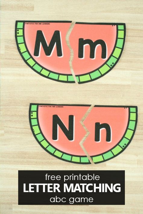 Free printable Watermelon Letter Matching ABC Game for Preschool and Kindergarten Summer Alphabet Activities Letter Matching Preschool, Abc Matching, Watermelon Activities, Summer Alphabet, Game For Preschool, Letter Matching Activities, Summer Preschool Activities, Summer Kindergarten, Letter Worksheets For Preschool