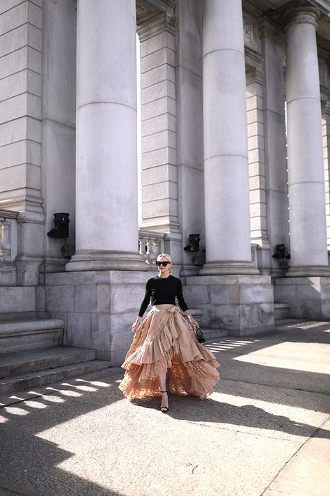 Dramatic Skirt, Street Style Hair, Blair Eadie, Skirt Tulle, Atlantic Pacific, J Crew Collection, Jcrew Collection, Fashion Sites, Reformation Dress