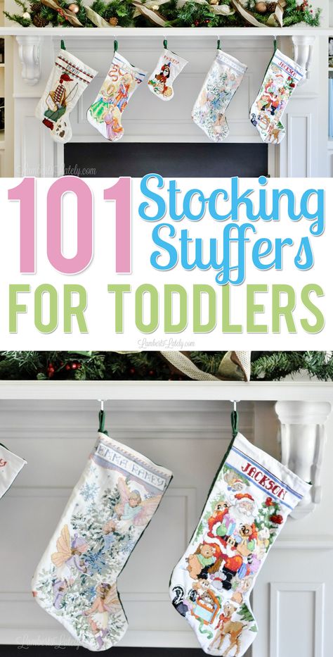 This is a great collection of some of the best stocking stuffers for toddlers or preschoolers - lots of cheap, creative ideas! Great for 1-5 years old and has ideas for both boys and girls. Stocking Stuffers For Toddlers, Easy Christmas Stockings, Toddler Stem, Fun Stocking Stuffers, Toddler Stocking Stuffers, Stocking Stuffers For Baby, Baby Stocking, Toddler Christmas Gifts, Stocking Stuffers For Kids