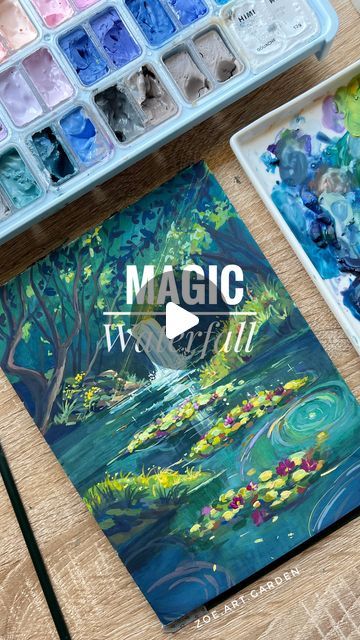 Diep Ly on Instagram: "Magic Forest Painting Idea #4 ⭐️ For this piece, I’m blending a touch of Monet’s dreamy brushwork with the vibrant, whimsical colors of Ghibli to see how they come together. Do you love this painting idea? ❤️✨
.
#art #paintings #gouache #gouachepainting #illustration #ethereal #whimsical #landscapeart #artcollector #artlover #artreels #goodvibes #ａｅｓｔｈｅｔｉｃ" Gouache Fantasy Art, Gouche Painting Ideas Studio Ghibli, Ghibli Gouache Painting, Studio Ghibli Art Gouache, Dreamy Gouache Painting, Magic Forest, Forest Painting, Gouache Painting, Art Collector