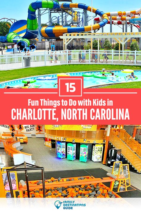 Dreaming about a family vacation to Charlotte, NC and looking for things to do? We’re FamilyDestinationsGuide, and we’re here to help: Discover the most fun things to do in Charlotte with kids - so you get memories that last a lifetime! #charlotte #charlottethingstodo #charlottewithkids #charlotteactivities Charlotte North Carolina With Kids, Fun Things To Do In Charlotte Nc, Things To Do In Charlotte Nc, Atlanta Trip, Sweet Carolina, North Carolina Vacations, Spring Break Vacations, Beach Hacks Kids, North Carolina Travel