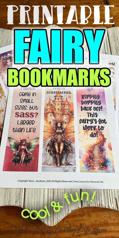 free printable fairy bookmarks Bookmark Ideas Creative, Bookmark Aesthetic, Fairy Printable, Cool Bookmarks, Free Printable Bookmarks, Mushroom Cottage, Bookmark Ideas, Fairy Images, Pretty Printables