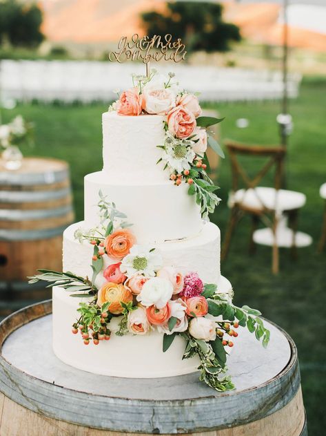 Vineyard Wedding Cake, Bachelorette Planning, Peach Tones, Banner Wedding, Wedding California, Gorgeous Wedding Cake, San Francisco Wedding, 2022 Wedding, Modern Organic