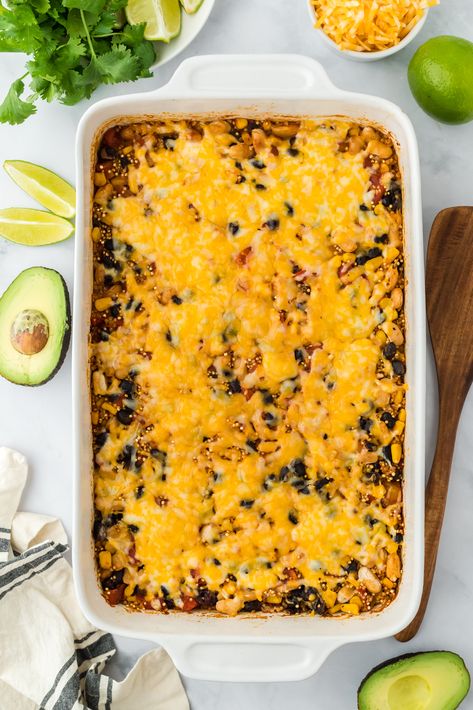 Tex-Mex Quinoa Bake Tex Mex Quinoa Bake, Tex Mex Quinoa Salad, Quinoa Casseroles, Bariatric Dinner, One Pan Mexican Quinoa, Joy Bauer Recipes, Cork House, Quinoa Bake, Joy Bauer