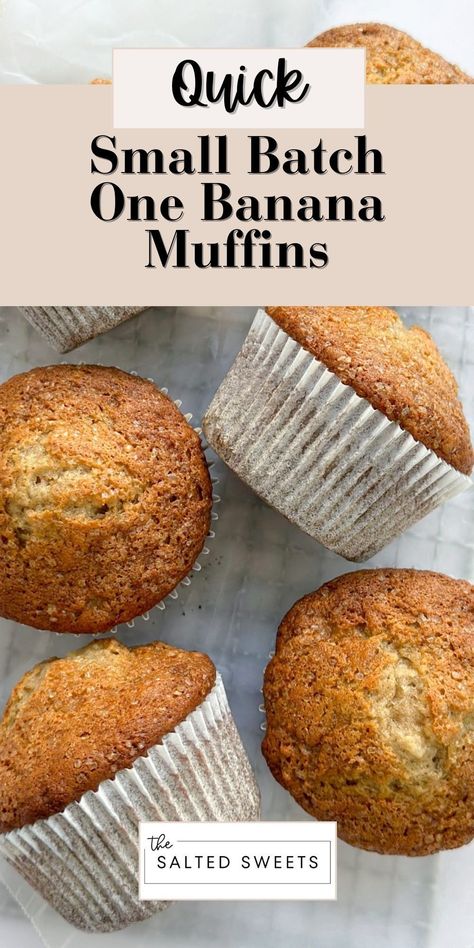 One Banana Muffins, Small Batch Banana Muffins, Banana Oat Muffins Healthy, Blackberry Oatmeal, Pumpkin Protein Muffins, Triple Chocolate Muffins, Banana Carrot Muffins, Sour Cream Banana Bread, Buttery Rolls