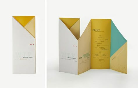 45 Interesting Brochure Designs Inspiration | Bashooka | Cool Graphic & Web Design Blog Unique Brochures, Brochure Folds, Visuell Identitet, Web Design Blog, Brochure Design Creative, Brochure Inspiration, Buch Design, Pamphlet Design, 타이포그래피 포스터 디자인