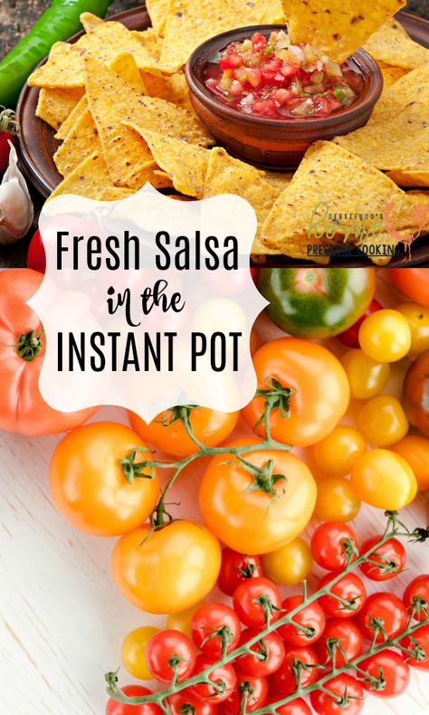 Salsa Instant Pot, Small Batch Salsa, Instant Pot Salsa, Make Salsa, Pressure Cooking Today, Fresh Tortillas, Homemade Salsa Recipe, How To Make Salsa, Tomato Season