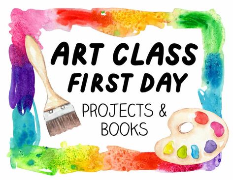 Art Club Ideas Kindergarten, Art Class Notebook, Start Of School Year Art Ideas, First Day Of Art Class Activities Elementary, First Day Of Art Class Kindergarten, First Day Art Activities, Art Class Expectations, 1st Day Art Lesson, Beginning Of The School Year Art Ideas