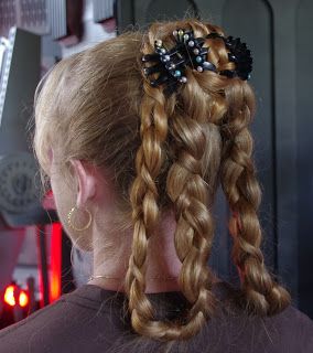 Princess Leia's Double Braided Loops Weird Braids, Leia Hair, Princess Leia Hair, Double Braids, Bangs Long, Pool Hairstyles, Braids Hair, Work Hairstyles, Bob Hair