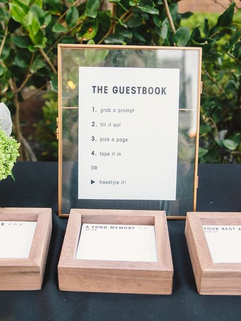 Wedding Guest Book Alternative Creative, Creative Wedding Guest Books, Creative Guest Book, Modern Guest Book, Guest Book Ideas, Rustic Wedding Decorations, Wedding Guest Book Sign, Future Wedding Plans, Wedding Guest Book Alternatives