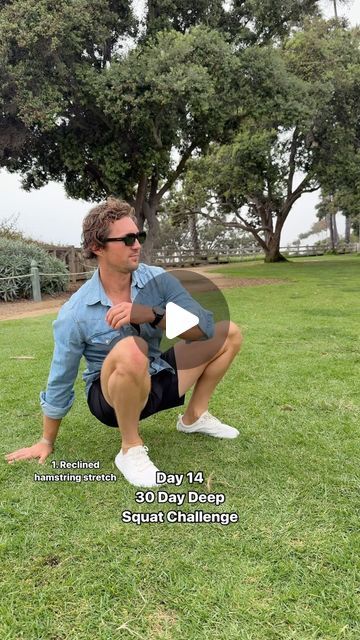 Spencer Braddock on Instagram: "30 Day Deep Squat Challenge: Day 14

Today’s sessions focuses on the hamstrings and spine. It’s not as intense but take each one of these nice and slow really feeling your way through each stretch. 

Here’s the routine:

1. Reclined hamstring stretch: hold this position for 30 seconds per leg and repeat 2 times
2. Forward fold: hold for 30 seconds and repeat 2 times 
3. Spinal rotations: do 10 per side and repeat 3 times 
4. Cat cows: go back and forth for 1 minute moving slowly between the cat and cow 

How’s the challenge going for you? Let me know below 👇🏼 

#explore #stretchroutine #mobilityroutine #movementislife #squatchallenge #naturalmovement #deepsquat" Cat And Cow, Stretch Routine, Deep Squat, Forward Fold, Hamstring Stretch, Squat Challenge, The Routine, The Challenge, 30 Seconds