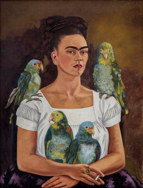 A New Book Gathers Every Single Documented Frida Kahlo Painting, Including Lost Works—See Images Here Famous Self Portrait Paintings, Frida Kahlo Art Paintings, Frida Kahlo Paintings Artworks, Frida Kahlo Work, Artist Moodboard, Frida Kahlo Self Portrait, Friday Kahlo, Frida Kahlo Painting, Famous Self Portraits