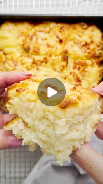 taste.com.au | These might be the easiest scones ever - there’s no kneading or rolling required! Simply make a 2-ingredient dough, add to a butter ‘bath’... | Instagram No Butter Scones, Best Scones Recipe Easy, Best Cheese Scones Recipe, 2 Ingredients Recipes, No Cooking Meals, Simple Scones All Recipes, Best Scones Recipe Ever, Cobbs Bread Scones Recipe, Cheese And Bacon Scones Recipe