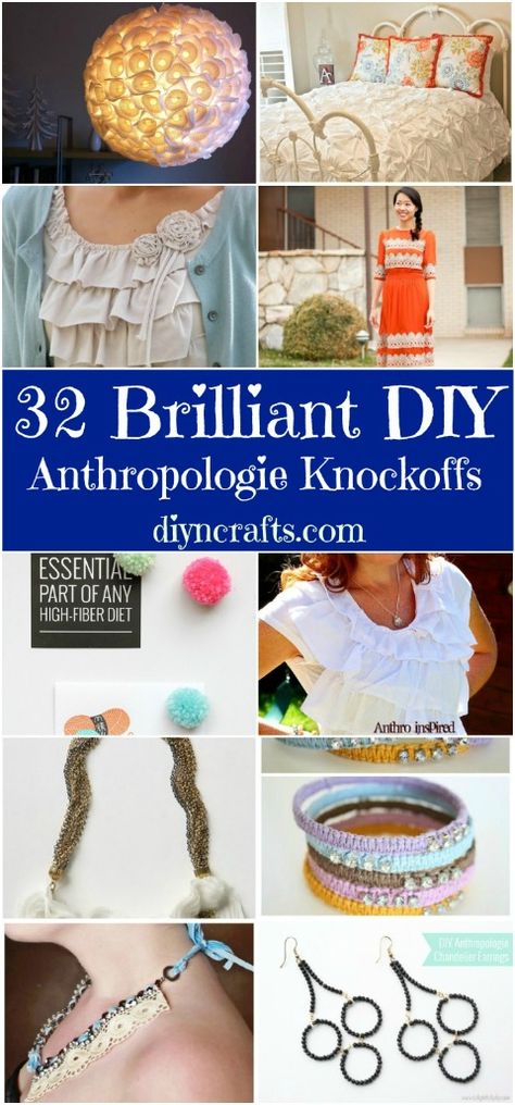 32 Brilliant DIY Anthropologie Knockoffs – Page 8 of 32 – DIY & Crafts Anthro Diy, Anthropologie Hacks, Anthropologie Diy, Diy Anthropologie, Crafty Craft, Crafty Diy, Craft Time, Diy Projects To Try, Anthropology