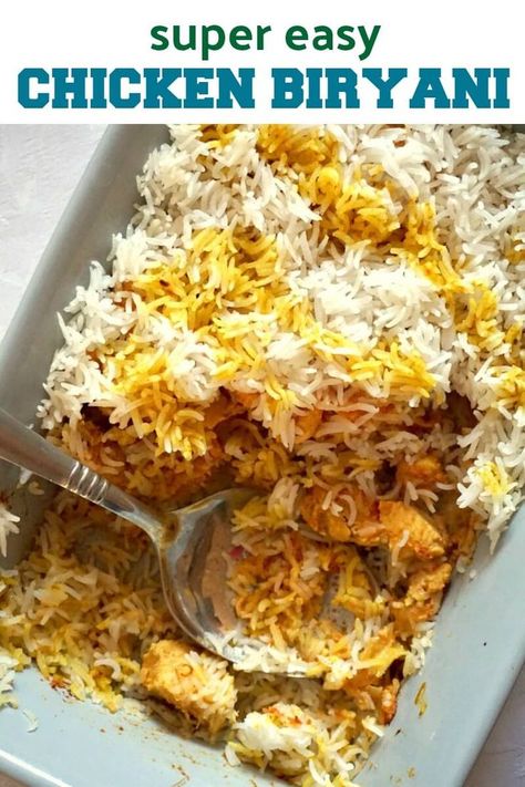 Byriani Recipe, Chickpea And Rice, Rice Dinners, Easy Chicken Biryani, Easy Chicken Biryani Recipe, Easy Biryani, Easy Biryani Recipe, Chicken Dinner Recipe, College Cooking