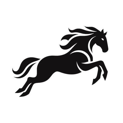 Jumping horse isolated on white running ... | Premium Vector #Freepik #vector #nature #farm #black #art Animal Logos Ideas, Horse Vector, Horse Logo Design, Jumping Horse, Horse Running, Vector Nature, Eagle Wings, Horse Illustration, Horse Silhouette