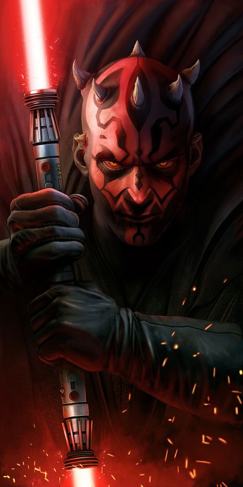 ArtStation - Darth Maul Darth Maul Clone Wars, Darth Maul Wallpaper, Darth Maul Art, Dark Maul, Star Wars Villains, Star Wars Background, Star Wars Sith, Star Wars Fashion, Star Wars Tattoo