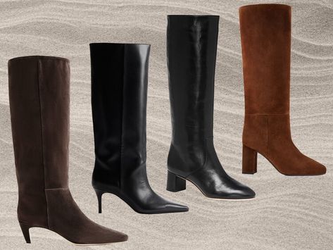 Transitional Fashion Loading Now: Restock Your Fave Knee-High Boots Before Fall — Byrdie Transitional Fashion, Fall Winter Trends, Slouchy Boots, Lug Sole Boots, Trending Boots, Stiletto Boots, High Knees, Winter Trends, Trends 2024