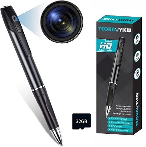 TECHNOVIEW 32GB Spy Camera Pen, Spy Wireless Full HD 1080P Mini Spy Camcorder Video Audio Recording,Spy Camera 1080p Video Recorder for Business Meeting Outdoor Indoor Check more at https://productsoffer.in/technoview-32gb-spy-camera-pen-spy-wireless-full-hd-1080p-mini-spy-camcorder-video-audio-recordingspy-camera-1080p-video-recorder-for-business-meeting-outdoor-indoor/ Spy Pen Camera, Flower Camera, Camcorder Video, Mini Spy Camera, Pen Camera, Hidden Spy Camera, Spy Cam, Nanny Cam, Security Cam