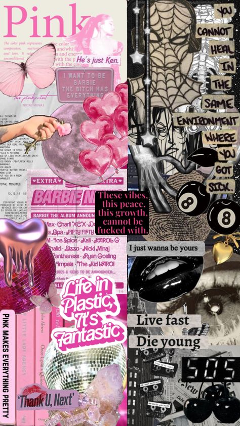 Vs Pink Aesthetic, Pink Vs Black, Skylar Grey, Pink Music, Music Black, Photoshoot Concept, Pink Vs, Environmental Art, Create Collage