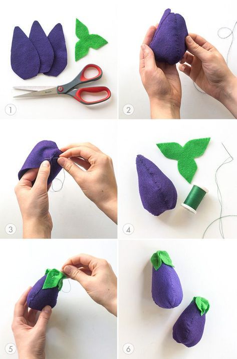 DIY: Plantable Felt Vegetable Garden tutorial (Part 2) Perlengkapan Bayi Diy, Felt Food Diy, Felt Food Patterns, Felt Fruit, Felt Play Food, Food Patterns, Felt Food, Baby Diy, Play Food